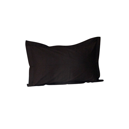 Plain Border Dark Pillow Cover