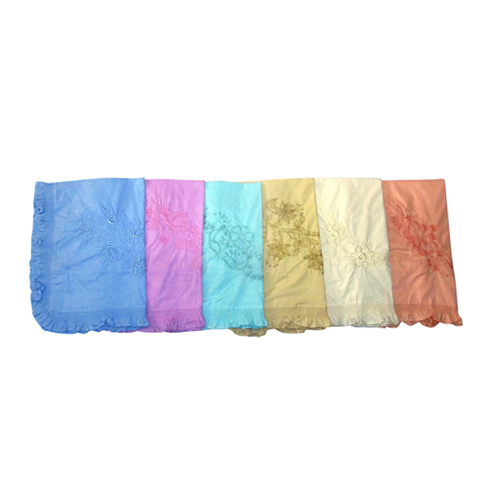White Colour Handmade Embroidery Pillow Cover