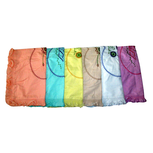 Embroidery Frill Pillow Color Cover