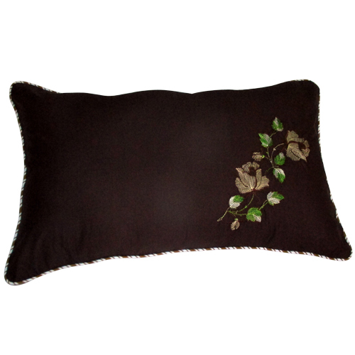 Dark Colour Dorry Pillow Cover Embroidery