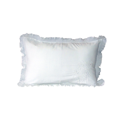 White Dory Pillow Cover