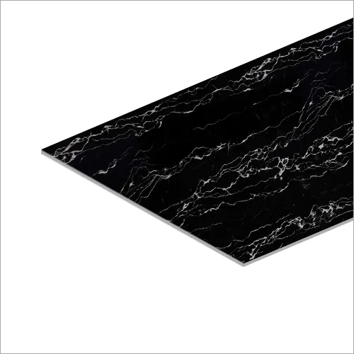 Wholesale PVC Marble Sheet - High-Quality Engineered Marble with Limestone, 8x4 ft, Silver Portoro, Surface Finish: Matt & Glossy, Thickness: 3.3mm