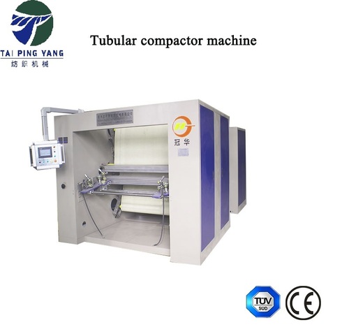 Blue+Grey Knit Fabric Compacting Machine