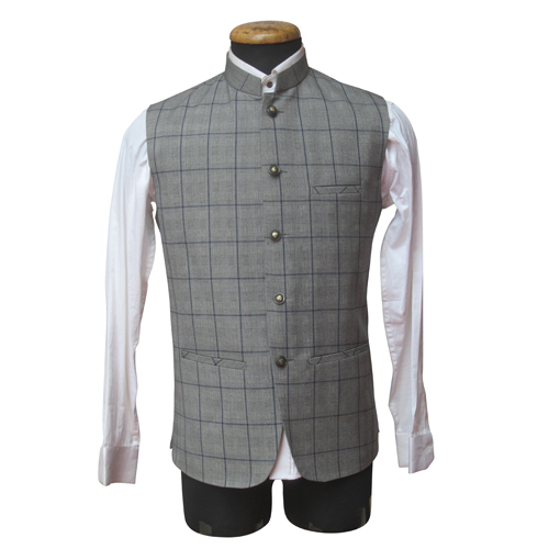 Tweed Check Waist coat