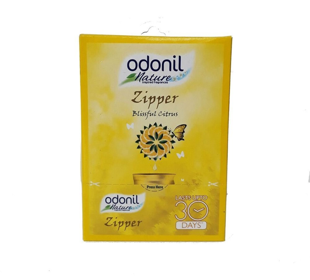 Odonil Zipper Blissful Air Freshener - 10 g (Citrus, Pack of 6)
