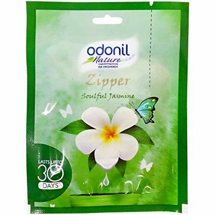 Odonil Nature Zipper Air Freshener - Soulful Jasmine, 10g Pack