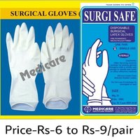 Surgical Latex Gloves - 100% Natural Rubber Latex, 250mm Length, White Color | Micro Rough Surface For Enhanced Grip, Decreases Finger Fatigue, Sterilized With Ethylene Oxide, Cozy Wrinkle-free Fitting