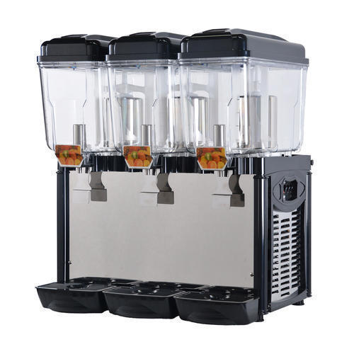 Stainless Steel Three Jar Juice Dispenser