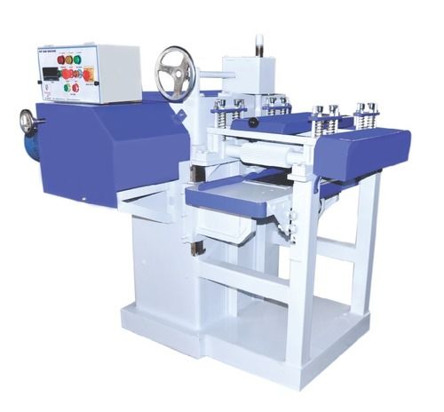 White And Purple Rip Saw Machine