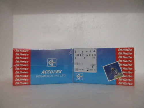 Uric Acid Test Solution - 200-850 Grams, Blue & Red Color Code for Lab & Hospital Use, Suitable for Adults