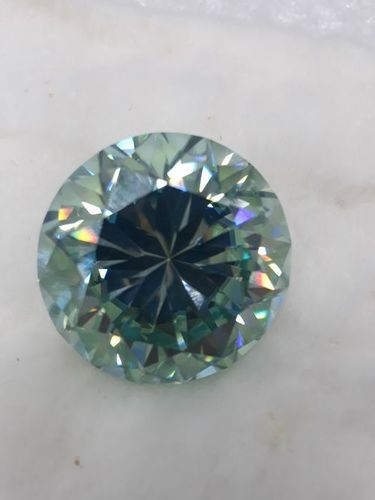 Moissanite Daimonds Colour =Blue Lime Size: 150 Carat