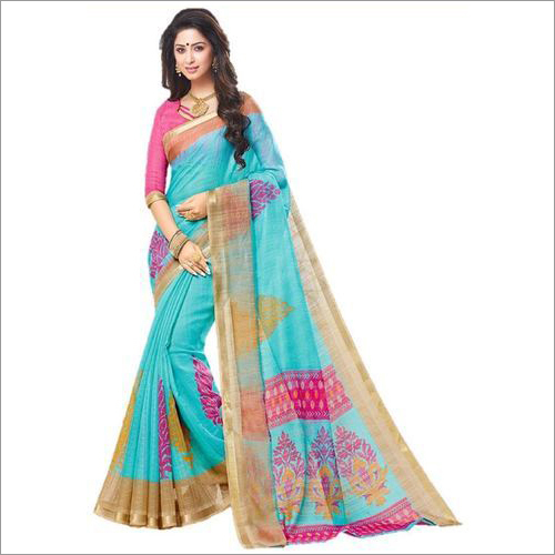 Designer Zari Border Saree