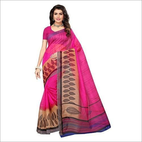 Kota Doria Printed Saree