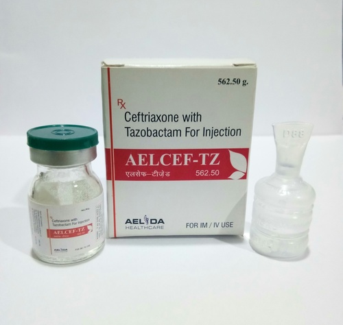 Ceftriaxone 500mg Tazobactam 62.5mg Injection