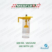 Vacuum Jar - Brass & Pvc, Standard Size, Yellow | Portable Manual Operation, Robust Polycarbonate Design, 1-year Warranty