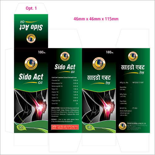 Herbal Product Sido Act Oil
