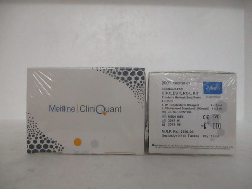 Cholesterol Test Solution - 100 Ml | For Lab & Hospitals, White, Suitable For Adults, 50-850 Grams