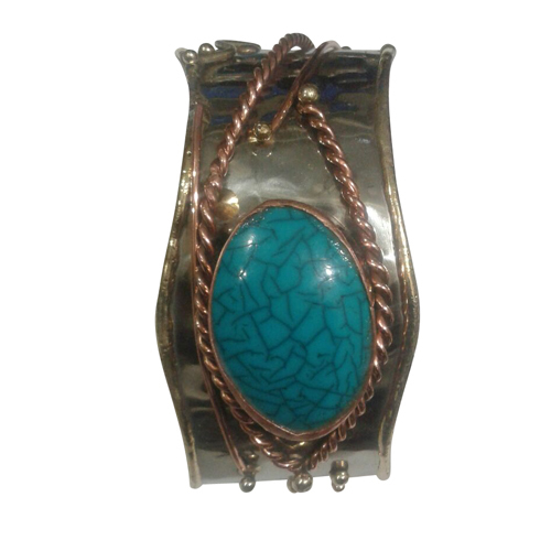 Fancy Stone Cuff Bracelet
