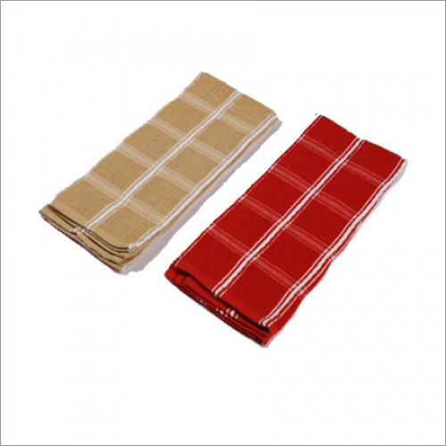 Solid Kitchen Towel - Red & Sandle Solid Kitchen Towel - Red & Sandle