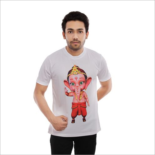 Polyester Ganesha Printed T-Shirt