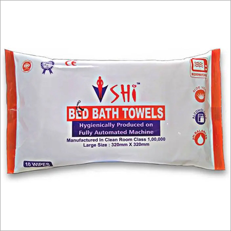 SHI Bath, Hand & Face Towel - Non Woven Fabric, 320 mm x 320 mm | Residual Anti Bacterial Protection, Nourishing Anti Aging Formula