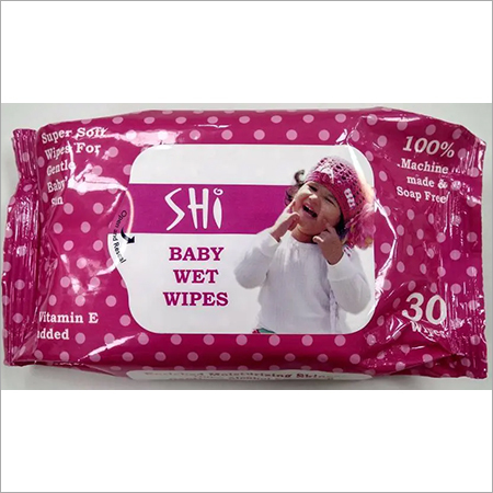 Baby Wet Wipes Pack Of 30 Wipes - Non Woven Fabric | Soft, Smooth & Tender for Baby's Delicate Skin with Mild Fragrance to Keep Fresh