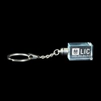 15x30x20mm 3D Crystal Personalized Keyring