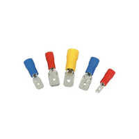 Insulated Male Disconnects - Pvc/nylon, 50 Mhz, Multi-color | High Insulation, Rust Resistance, Seamless Finish, Crimp Resistant Design