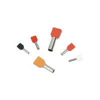 Insulated Twin Cord End Terminals - Pvc & Copper, Multi-color Options | Flame Resistant, Ideal For Power Distribution Cables, Up To 50 Mhz