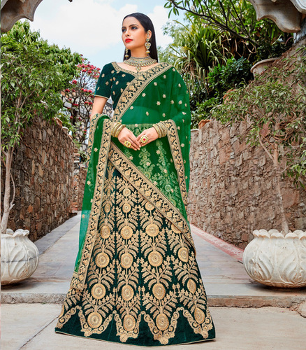 As Per Image Embroidered Bridal Wear