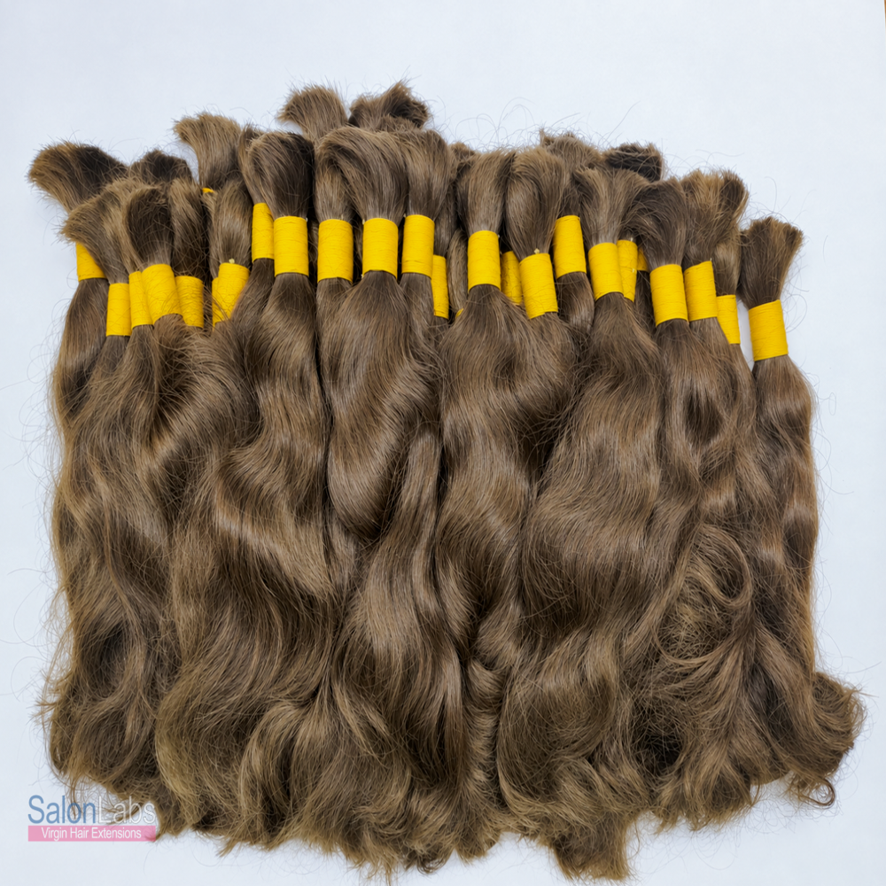 Raw Bulk Hair - 100% Human Hair, Length 10-30 Inches | No Shedding, No Tangling, No Matting, Unisex Remy Hair