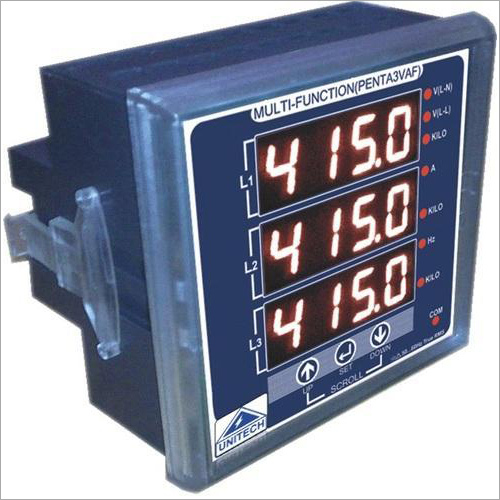 Three Phase Ampere Volt Frequency Digital Meter