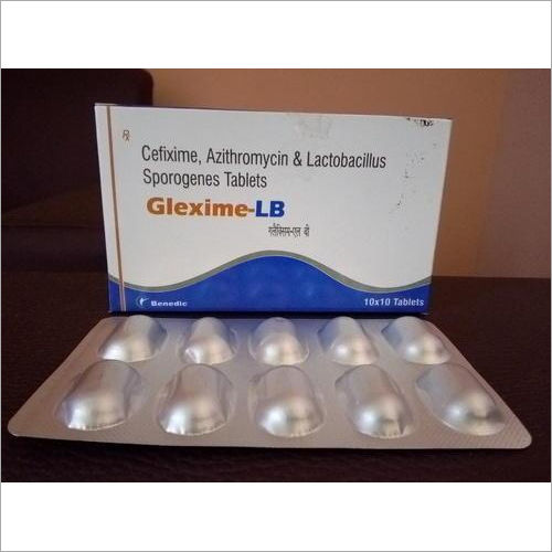 Cefixime Azithromycin & Lactic Acid Bacillus Tablets