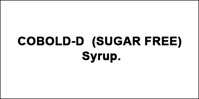 COBOLD-D (SUGAR FREE) Syrup