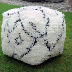 Faux Fur Pouf