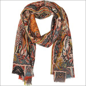 Hand Made Animal Printed Wool Scarves