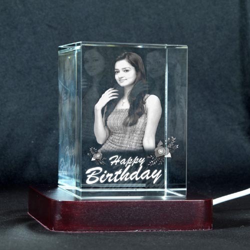 3D Crystal Personalized Gift (3D-1001 By VISION MEDIA (CALCUTTA) PVT. LTD.