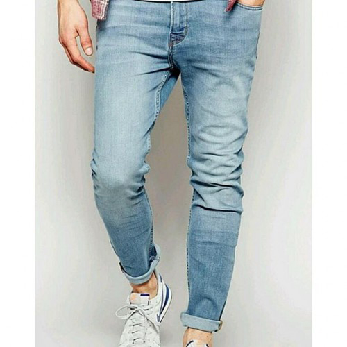 Mens Sky Blue Cotton Denim Jeans