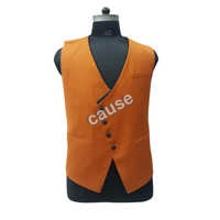 Mens Orange Waistcoat