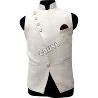 Mens White Waistcoat