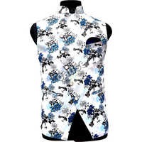 Mens Designer Print Waistcoat