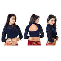Black Ladies Designer Knitted Blouse