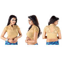 Ladies Ethnic Work Blouse - Silk Material, Sizes M, L, Xl | Versatile Designs, Eye-catching Embroidery, All-season Wear