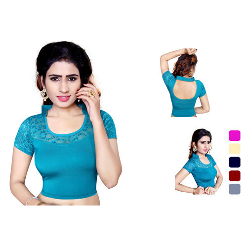 Sky Blue Ladies Fancy Blouse