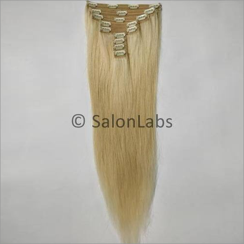 Clip On human hair extensions