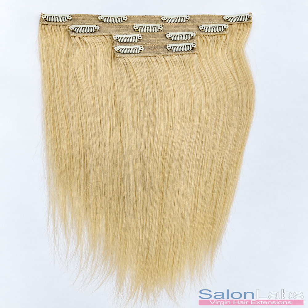 Natural Blonde Clip-On Hair Extensions