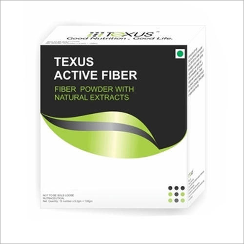 Texus Active Fiber Powder - 9.2g Sachet, Natural Psyllium Husk, Prebiotic Inulin & FOS, 30kcal Energy Boosting Formula for Digestive Health, Weight Management & Cholesterol Support