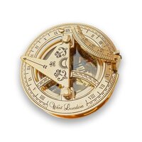 Nautical Vintage Brass West London Sundial Compass 2.5 Solid Brass Pocket Sundial Compass