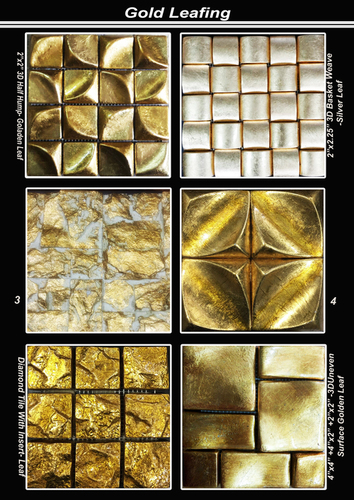 Gold Leaf Mosaic Tiles