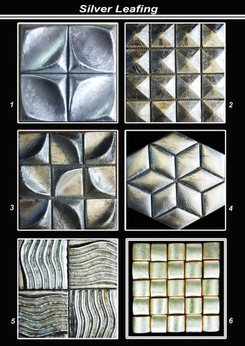 Silver Leafing Texture Tiles